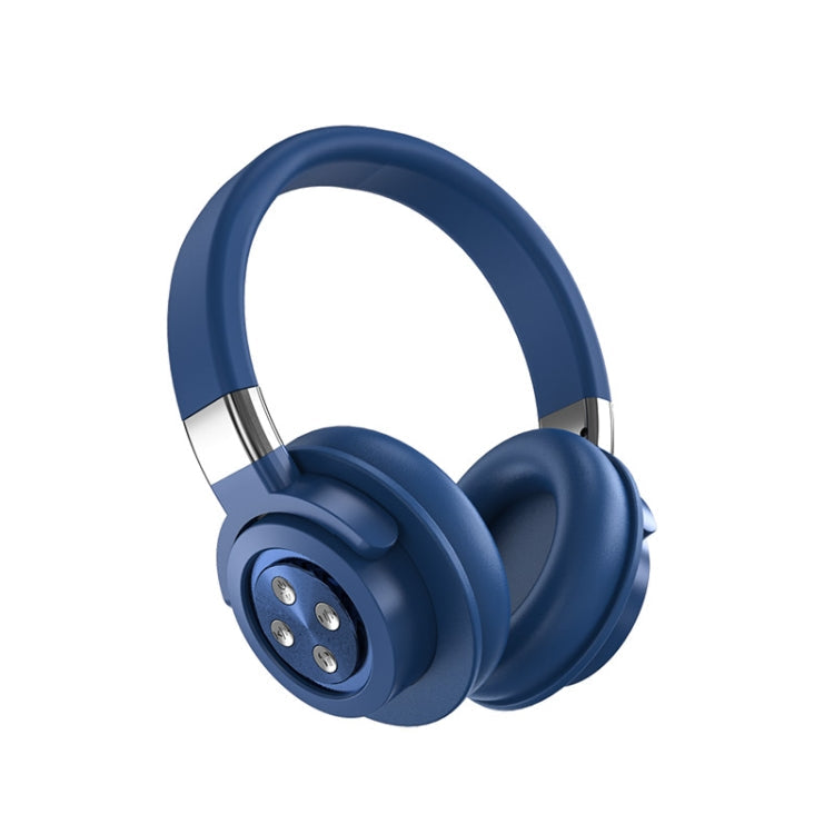 A51 USB Charging Wireless Bluetooth HiFi Stereo Headphones with Microphone (Blue)