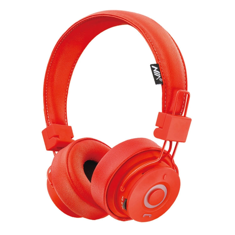 Écouteurs Bluetooth sans fil pliables x10 Music avec prise en charge du microphone Aux-in (rouge)