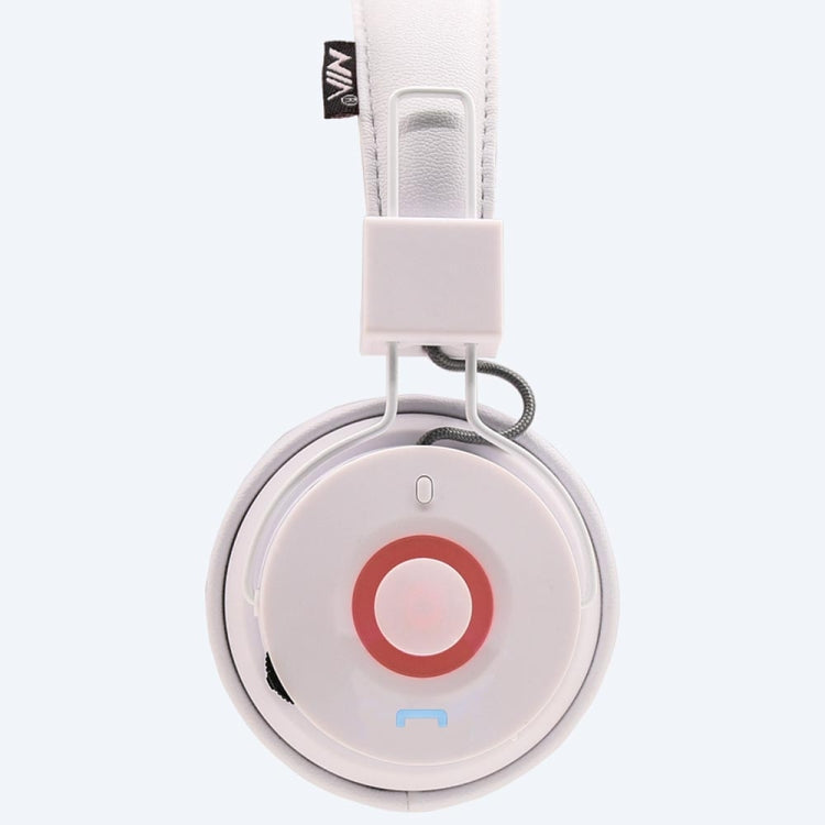 Auriculares Bluetooth Inalámbricos de música plegables X10 con soporte de Micrófono Aux-in (Blanco)