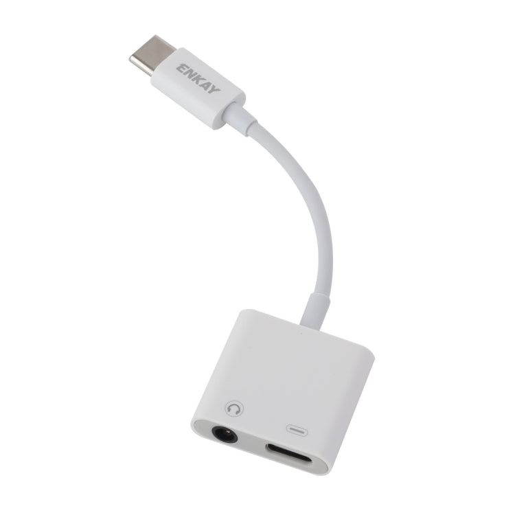 Enkay ENK-AT106 USB-C / Type-C to 3.5mm Audio + Type-C Headphone and Charging Adapter Data Cable