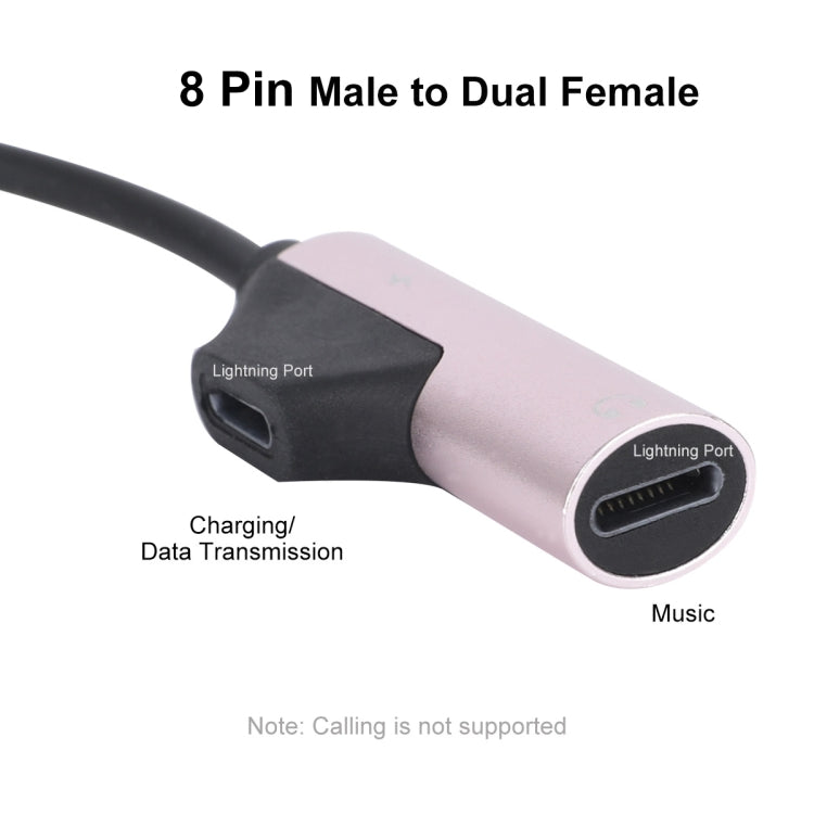 Enkay Enk-AT109 Male 8 pin to Dual 8 pin Female Data Data Line (Pink)