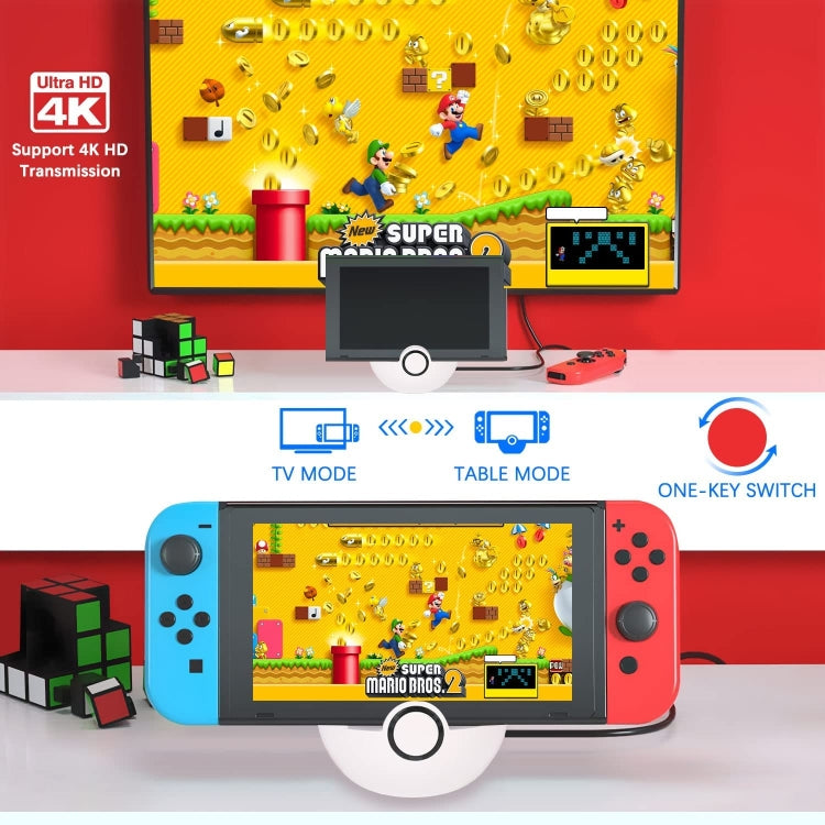 Accesorios de Base de Carga HDMI multifuncional Para Nintendo Switch