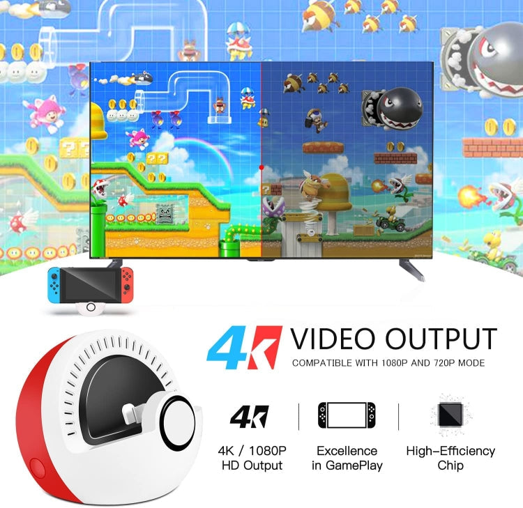 Accessoires de station de charge HDMI multifonctions pour Nintendo Switch
