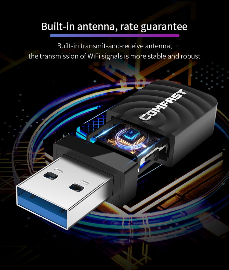 COMFAST CF-812AC 1300 Mbps Dual Band Mini USB WiFi Adapter