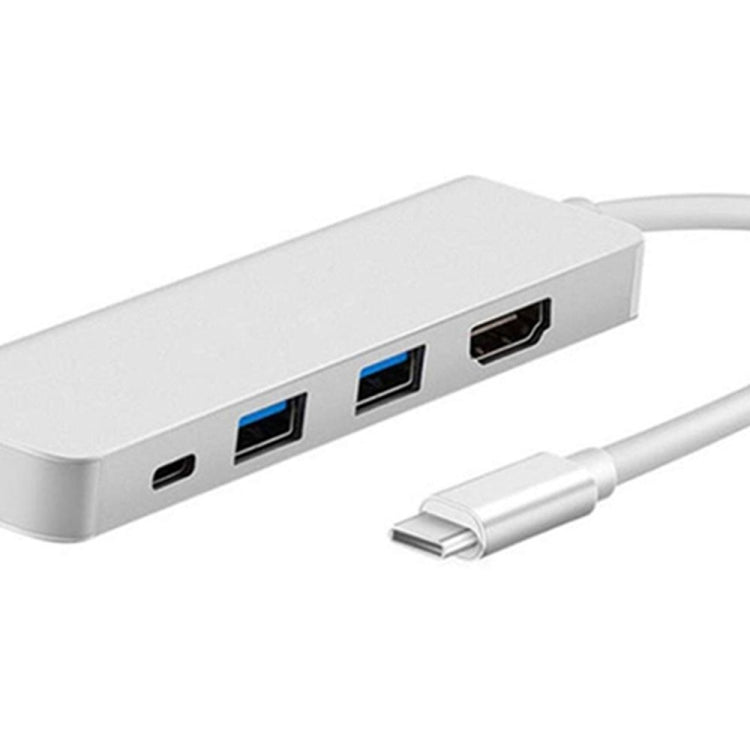 Hub 4 en 1 tipo C con adaptador HDMI USB 3.0 Para MacBook Hub Periféricos de computadora USB USB tipo C HDMI Para MacBook Pro Air