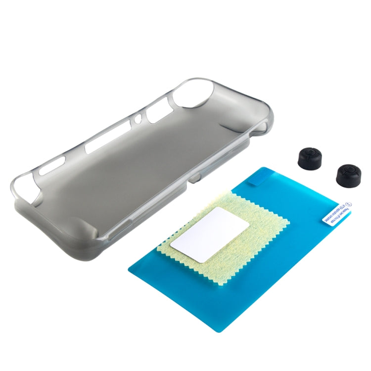 Étui de protection 3 en 1 pour accessoires de jeu Nintendo Switch Lite (noir transparent)