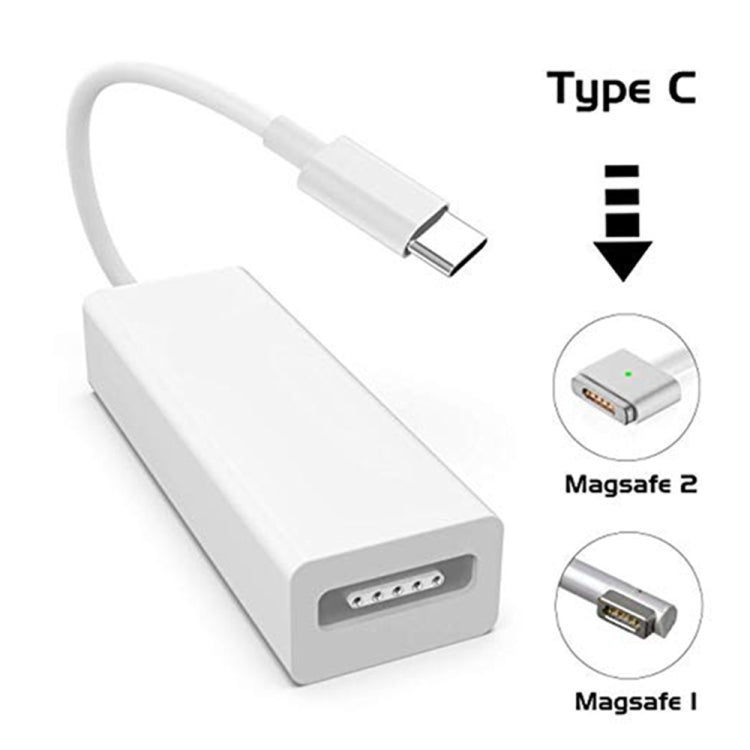 Adaptateur USB C vers magnétique Mag-Safe Mag-Safe vers adaptateur de convertisseur de charge de type C compatible avec les téléphones MacBook Pro / Air Nintendo Switch et autres appareils compatibles USB C