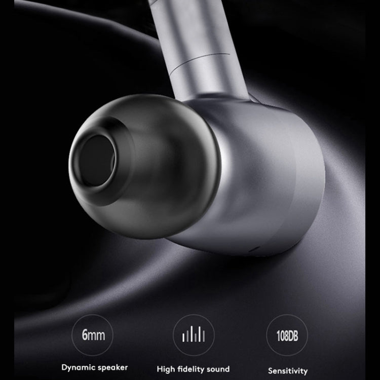 Casque Bluetooth sans fil YL-6S scellé dans les écouteurs avec rotation libre à 180 degrés (noir)