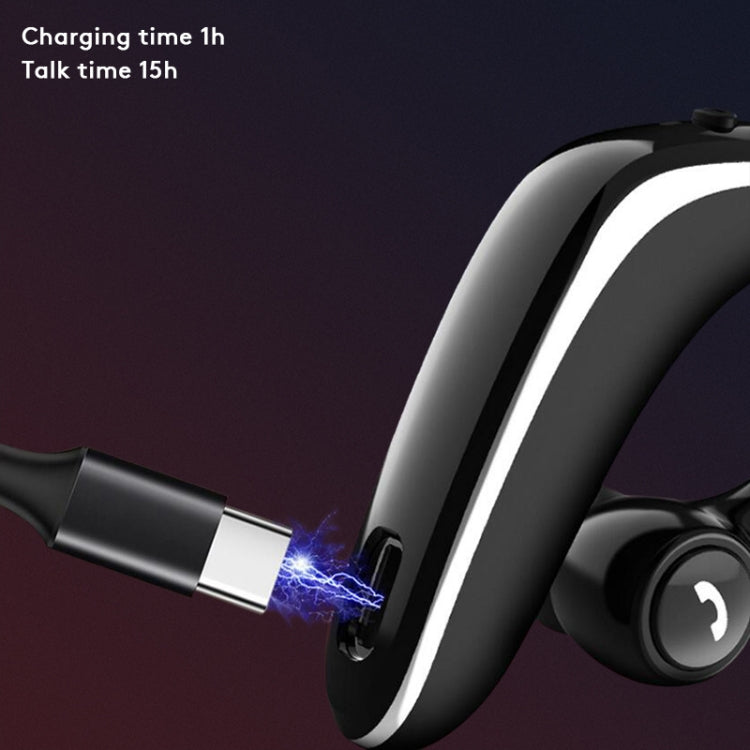 YL-6S Auriculares Inalámbricos con Bluetooth Sellados en la Oreja Auriculares con rotación libre de 180 grados (Negro)