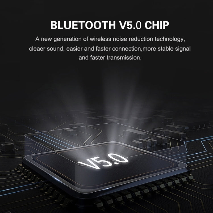Casque Bluetooth sans fil YL-6S scellé dans les écouteurs avec rotation libre à 180 degrés (bleu)