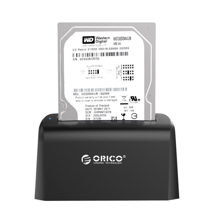 ORICO 6519US3 Base de Disco Duro USB3.0 de 2.5 / 3.5 pulgadas especificación de la Fuente de Alimentación: UE