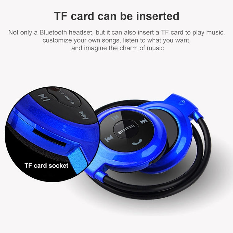 Mini-503 MP3 Player Bluetooth Headphones Support FM Radio and 32GB TF Card