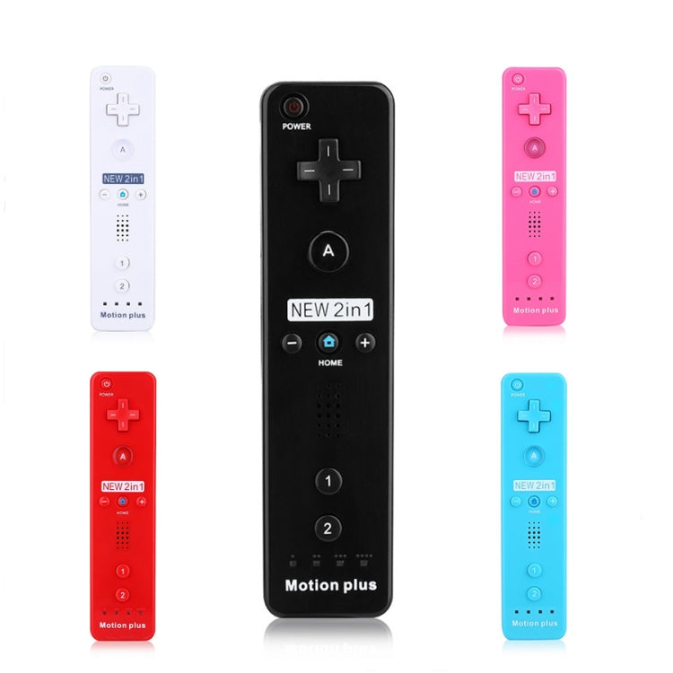 2 in 1 rechter Griff mit integriertem Beschleuniger für Nintendo Wii / Wiiu Host (Blau)