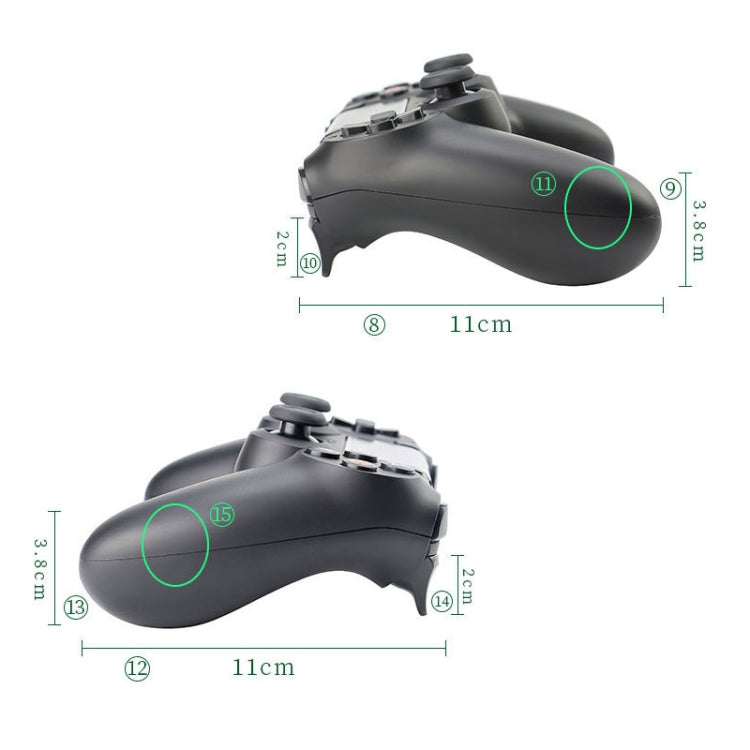 Poignée de jeu Bluetooth sans fil pour PS4 Couleur du produit : Version Bluetooth (Vert)