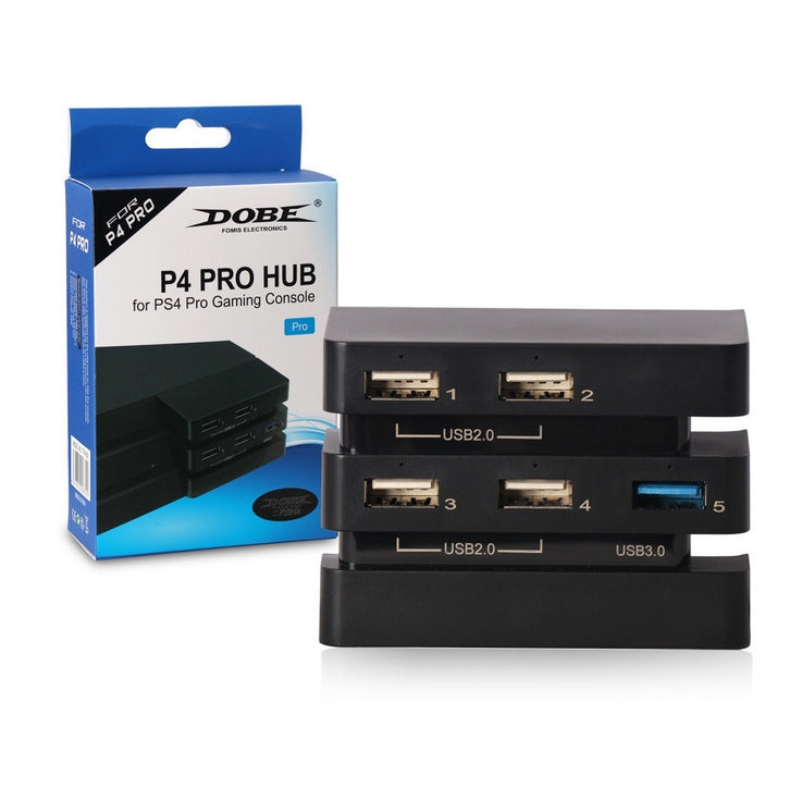 Dobe TP4-832 HUB intégré vers 2.0 3.0 Convertisseur Hub 2 à 5 Extender pour console de jeu PS4 Pro