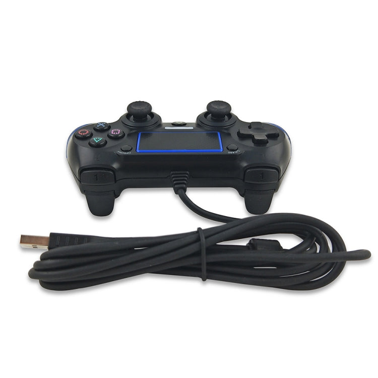 Para el Controlador de Juego de Cable de mango por Cable PS4 (Azul Negro)