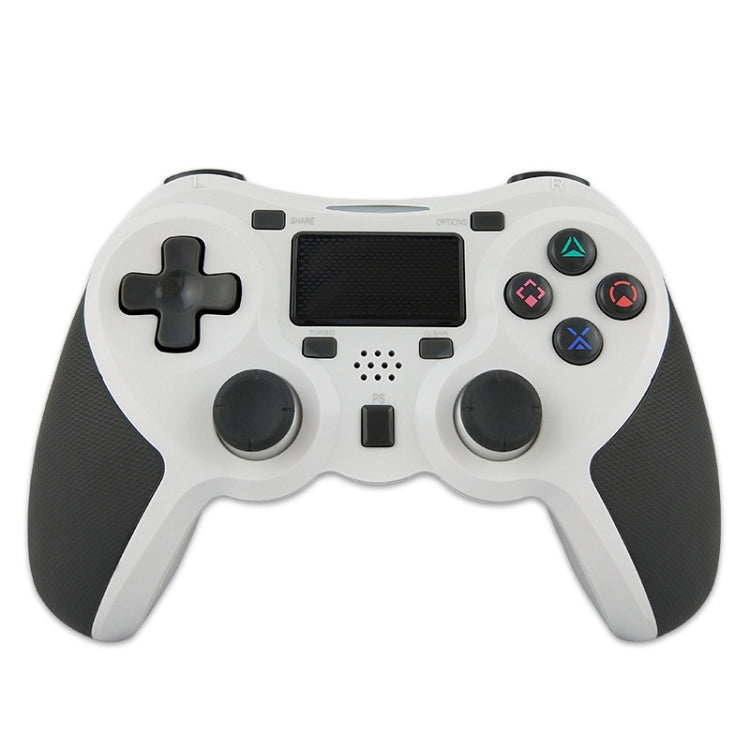 Rubber Wireless Game Controller Bluetooth Handle For PS4 Host (White)