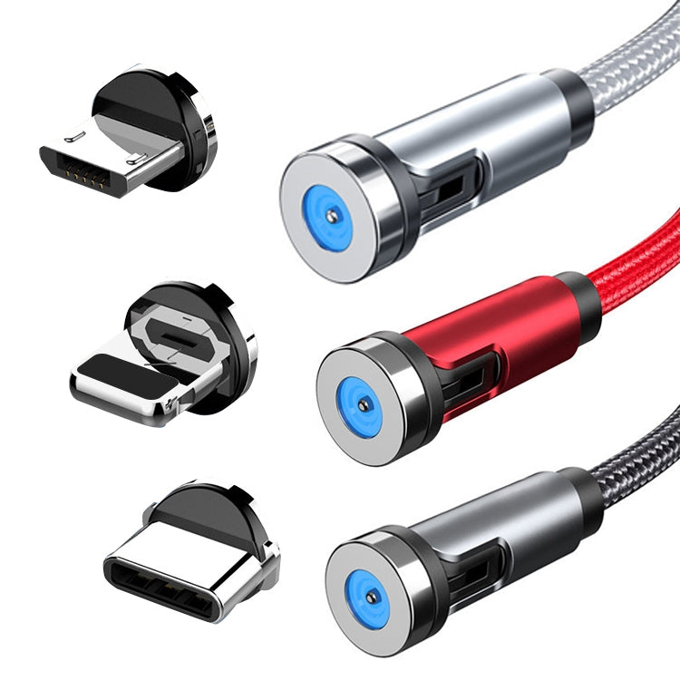CC56 Type-C / USB-C Magnetic Interface Dust Plug Rotatable Data Charging Cable Cable Length: 2m (Red)