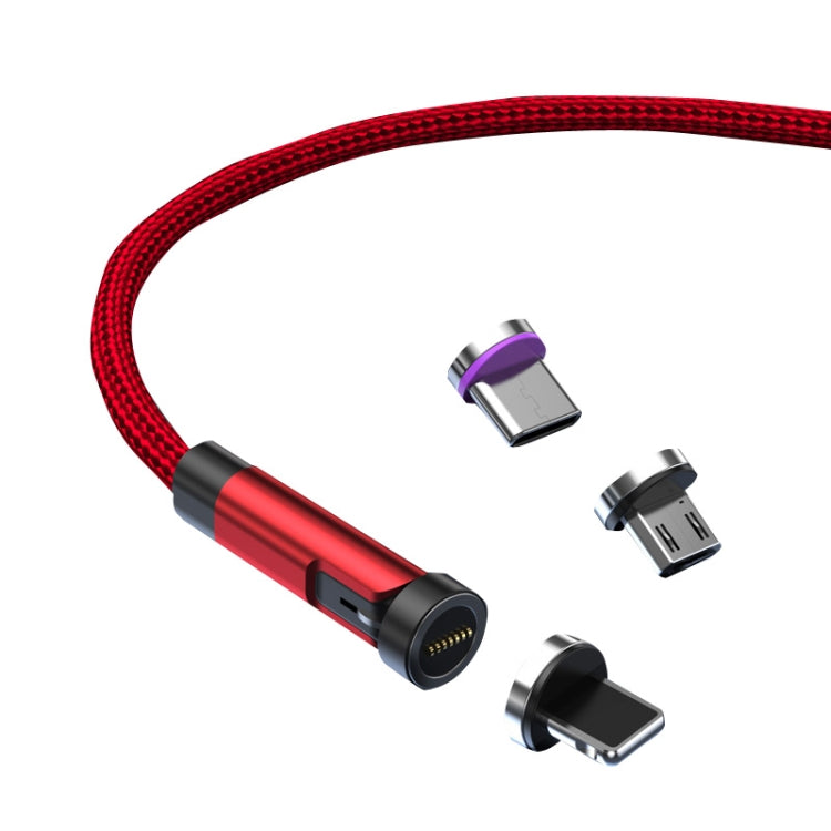 CC57 540 Degree Swivel Magnetic Fast Charging Data Cable Cable Length: 1m (Red)