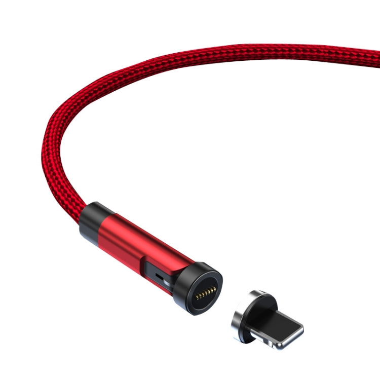 CC57 540 Degree Swivel Magnetic Fast Charging Data Cable Style: 1m + 8 Pin Header (Red)