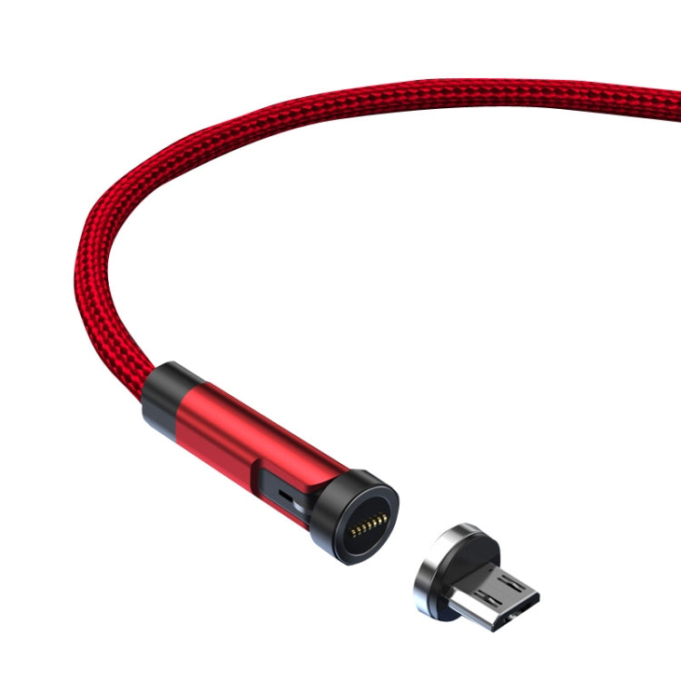 CC57 540 Degree Swivel Magnetic Fast Charging Data Cable Style: 1m + Android Head (Red)