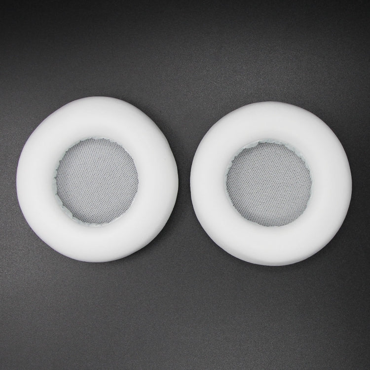Un par de Orejeras de Cuero de proteína Monster DNA + Funda Protectora de Esponja para Auriculares (Blanco)