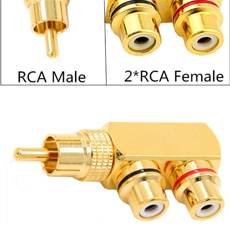 RCA Revolution 2 Pure Copper Female Lotus Audio Video AV Adapter Gold Plated