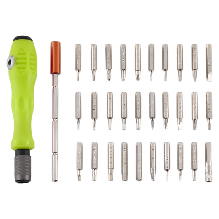 CRV 32 in 1 Steel Mobile Phone Disassembly Repair Tool Multifunction Combination Screwdriver Set (Grey Green)