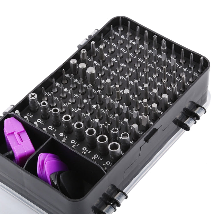 135 in 1 DIY Mobile Phone Disassembly Tool Watch Repair Multifunction Tool Screwdriver Set (Black Purple)