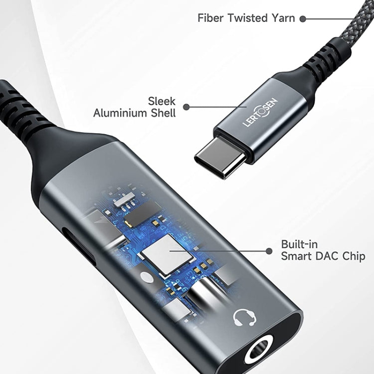 MH339A Tipo-C / USB-C Cable Adaptador Teléfono Móvil Cable de Carga de Audio en Vivo (Negro)