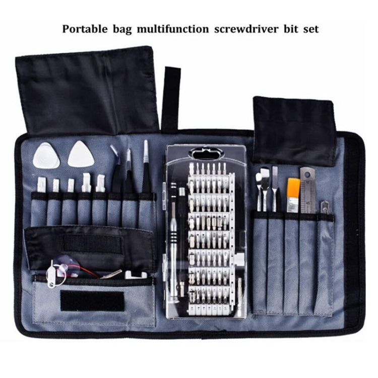 Portable Cloth Bag Mobile Phone Disassembly Maintenance Tool Multifunction Combination Tool Screwdriver Set (Black)