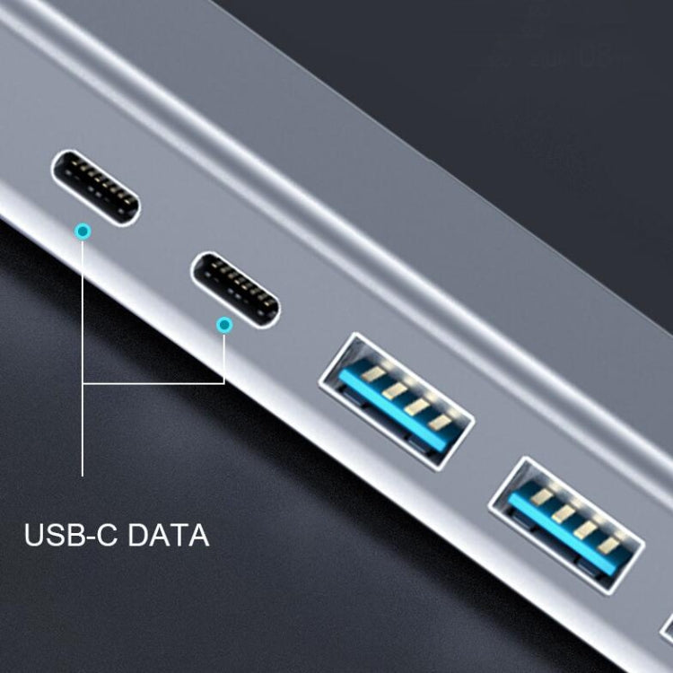 14 en 1 type-c vers HDMI PD VGA RJ45 USB 3.0 USB 2.0 Port Audio SD/TF HUB multifonction USB HUB répartiteur Base Station d'accueil