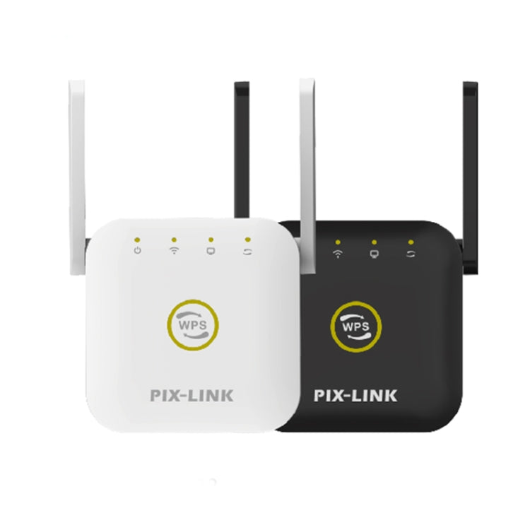 Extensor de mejora de amplificación de Señal Inalámbrica Wifi PIX-LINK WR22 300Mbps tipo de Enchufe: Enchufe de la UE (Negro)