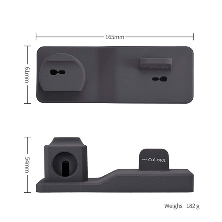 Support de charge de téléphone portable pour iPhone / Apple WHTCH 5 / Airpods Pro (Noir)