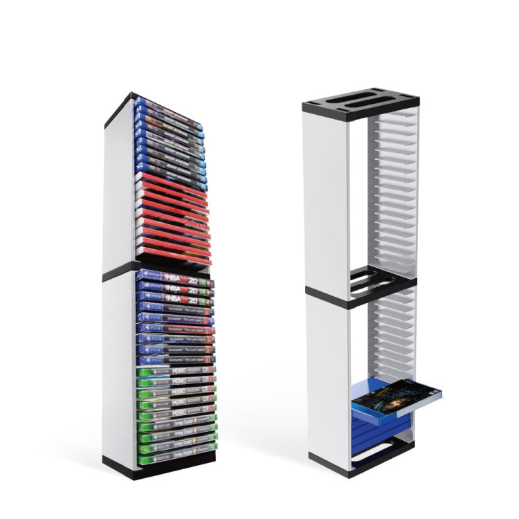 Dobe Console Game CD Storage Rack tiene capacidad Para 36 bastidores de discos de Doble capa Para PS5