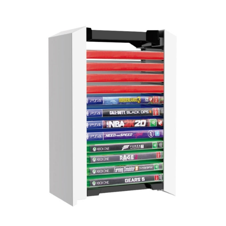 Dobe TP5-0520 Game Game CD Storage Rack puede acomodar 12 bastidores de discos de Doble capa Para PS5