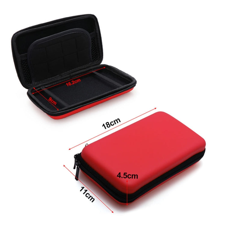 For Nintendo 2DS XL Hard EVA Protector Storage Case (Red)
