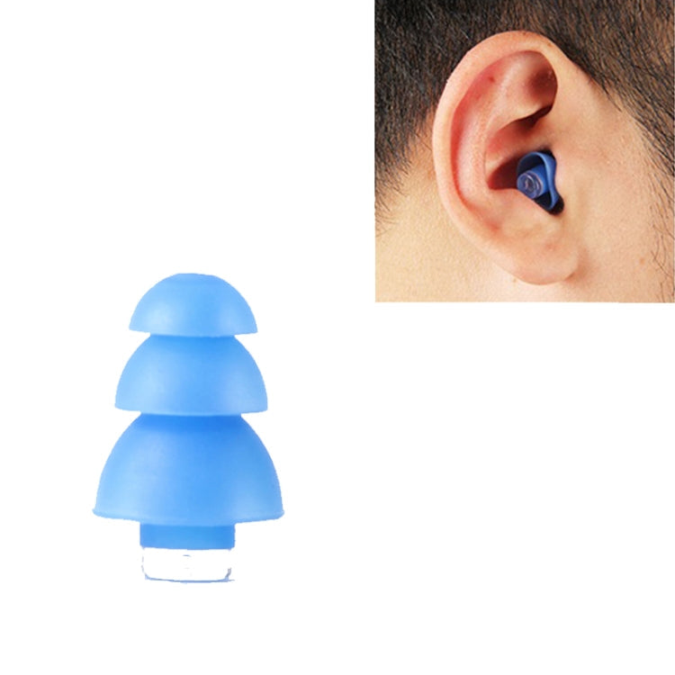 Tapones para los Oídos antirruido para dormir Tapones para los Oídos de silicona insonorizados Tapones para los Oídos silenciosos con cancelación de ruido industrial (Azul)