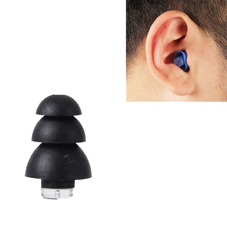 Anti-Noise Earplugs for Sleeping Soundproof Silicone Earplugs Industrial Noise Canceling Quiet Earplugs (Black)