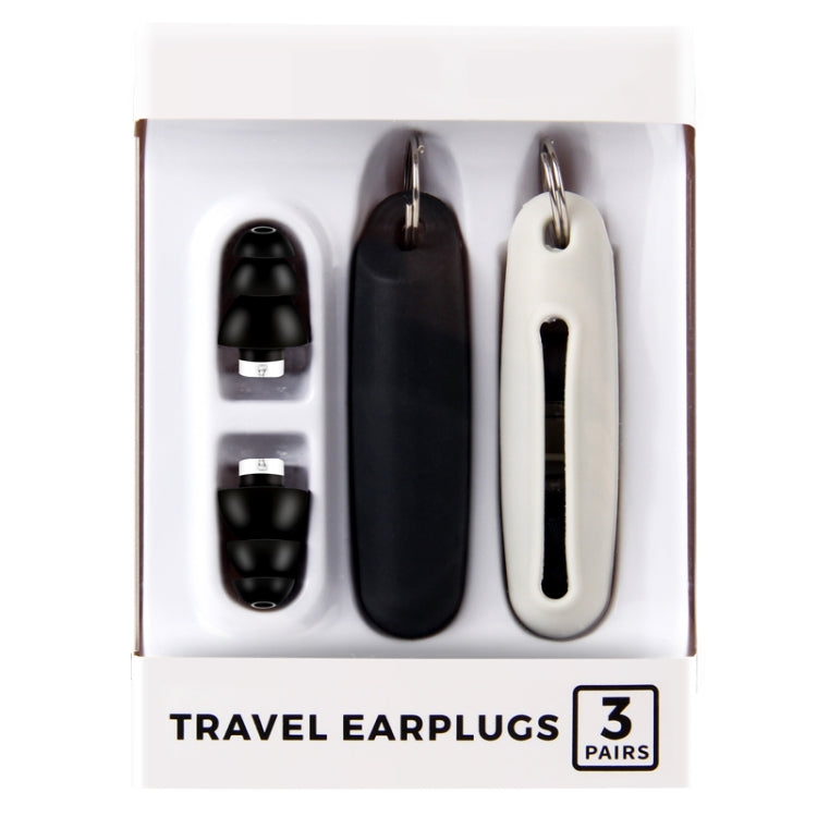 Bouchons d'oreille anti-bruit pour dormir Bouchons d'oreille en silicone insonorisés Bouchons d'oreille silencieux industriels antibruit (noir)