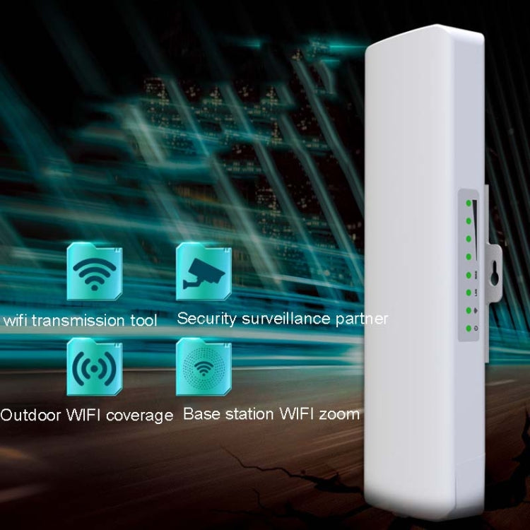 2 PCS COMPASTE E314N 300 Mbps 5 Kilometer Covers WiFi Base Station Wireless Bridge Plug Type: UK Plug