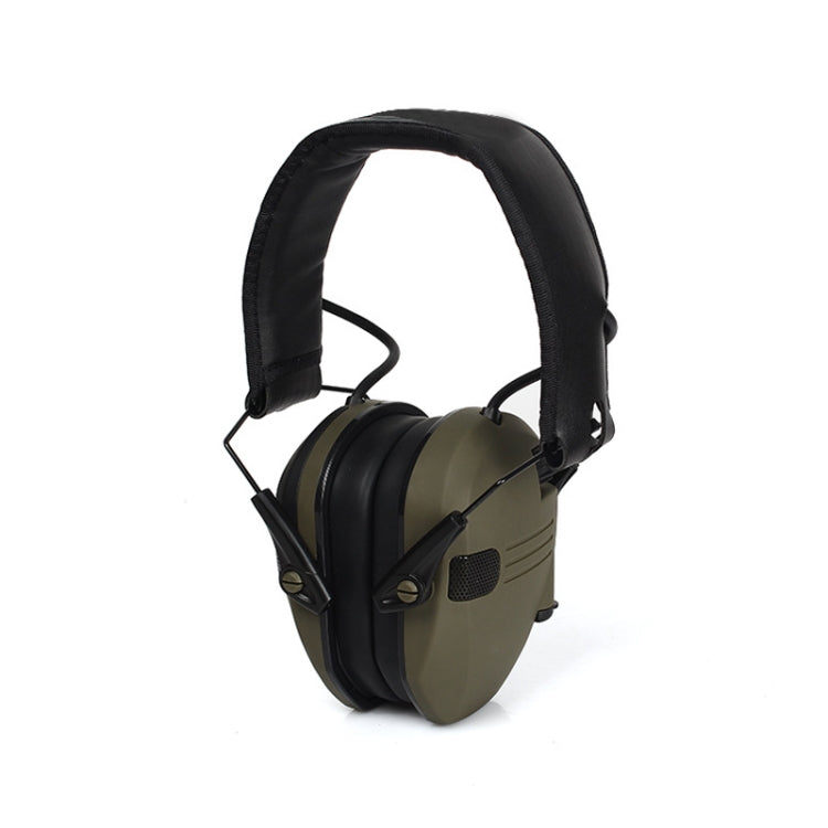 Auriculares tácticos con cancelación de ruido para caza al aire libre protección auditiva para disparos electrónicos Orejeras plegables (verde)