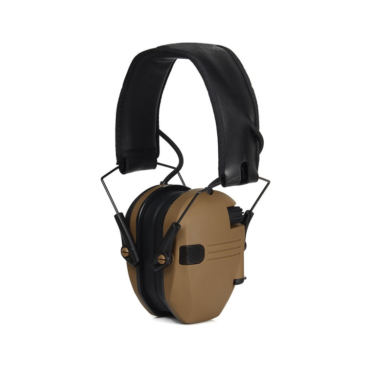 Auriculares tácticos con cancelación de ruido para caza al aire libre protección auditiva para disparos electrónicos Orejeras plegables (caqui)