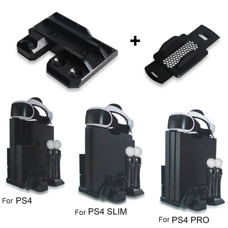 Dobe TP4-888 Support multifonctionnel multifonction HANT Support de charge à double poignée de station d'accueil pour PS4 / SLIM / Pro / VR