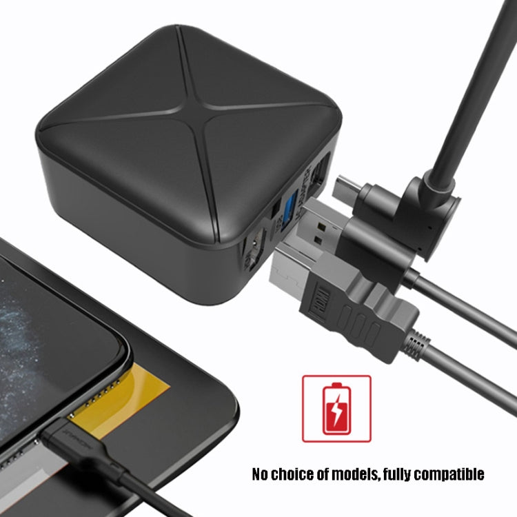 Multi-function Projection and Charging AC Adapter Dock Support Android / PC / Lite For Switch. Specifications: Black + EU Plug