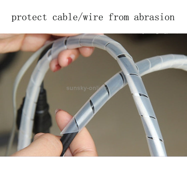 Tubo de enrollamiento aislado con cinta Protectora de Cables modelo: 20 mm / 3 m de longitud (Negro)