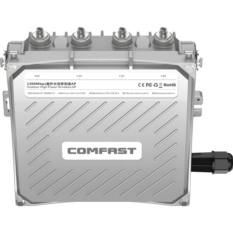 COMFAST CF-WA800 V3 Répéteur d'amplificateur de signal de station de base sans fil WiFi extérieur 1300 Mbps