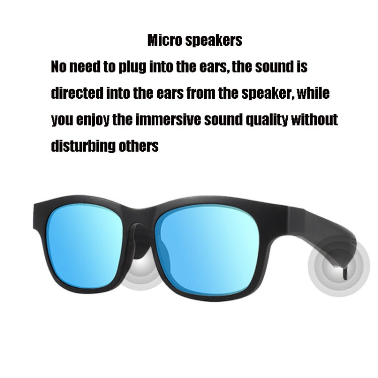 A12 Smart Bluetooth Audio Sunglasses Bluetooth Glasses (Red Gold)