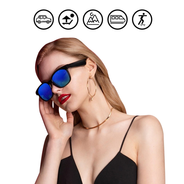 A12 Smart Bluetooth Audio Gafas de sol Gafas Bluetooth (Oro Rojo)
