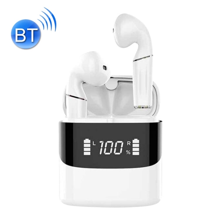 Auricular Bluetooth Inalámbrico con cancelación activa de ruido I19 TWS (Blanco)